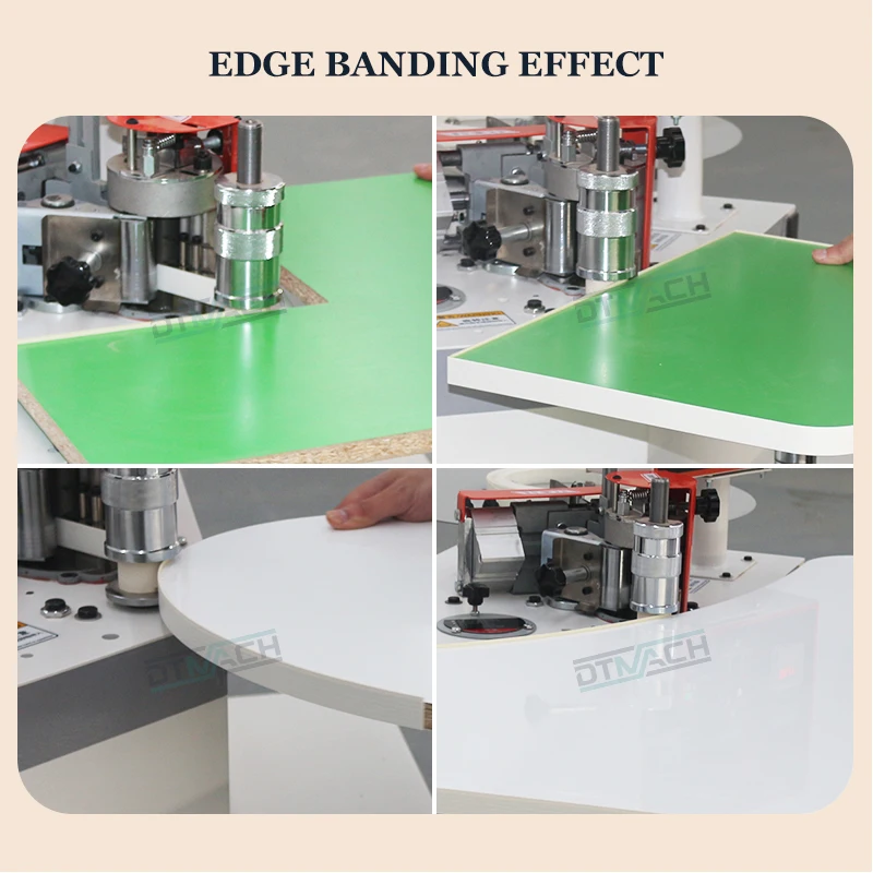 DTMACH irregular shape furniture pvc manual edge bander machine automatic curved edgebander woodworking