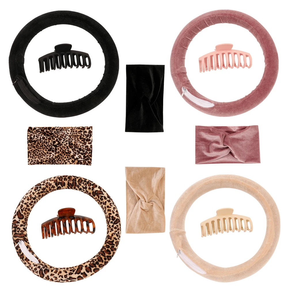 Hot Sale 2-in-1 round Heatless Hair Curler Claw Clip with Foam Grip Hair Roller Home Use Stylish Hair Styling Tool