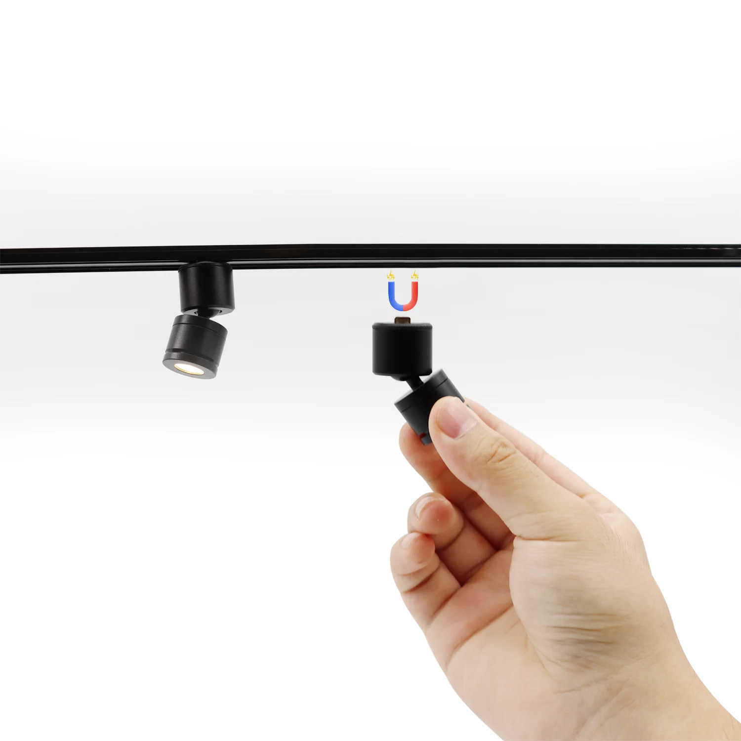 Dimmable Circular ultra Slim Magnetic Mini Track Led Light