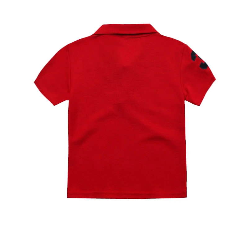 Child Clothes Summer Cotton Short Sleeves Tops Sloid Color T-shirt Kids Boys Polo-shirts