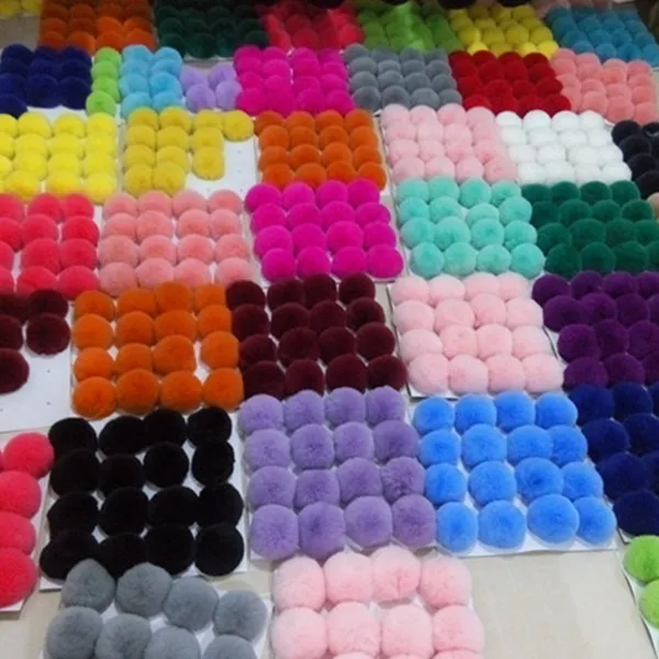 hats women winter warm double artificial fur pom pom china real raccoon fur pom 15 cm real fur ball