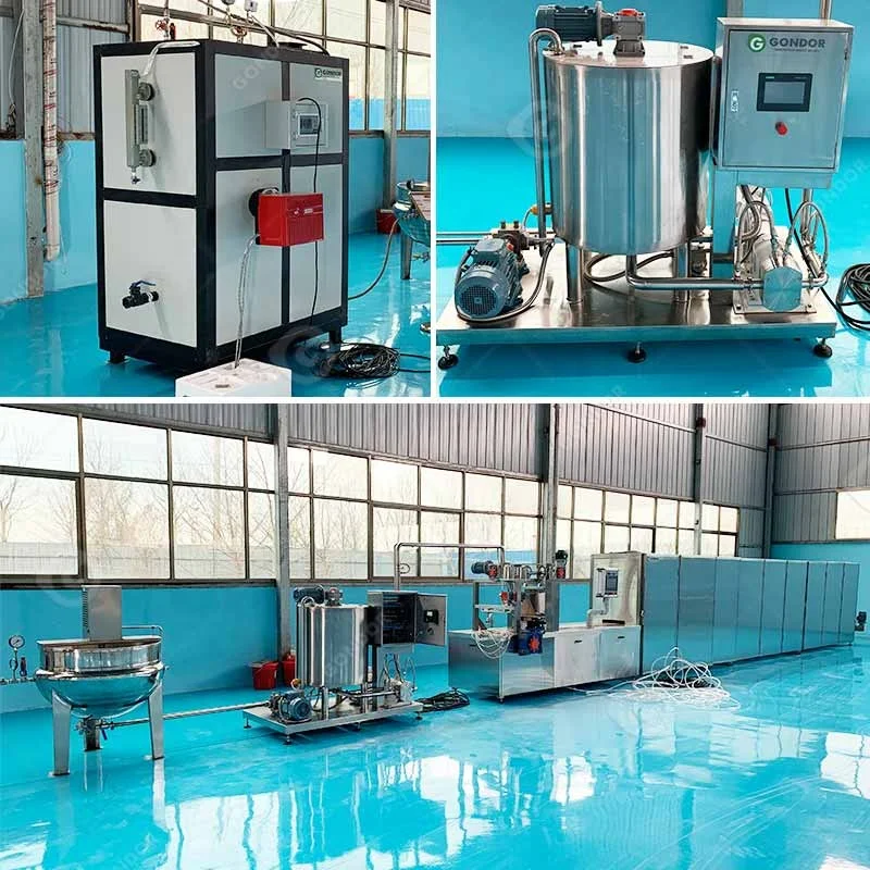 Large Scale Gummy Soft Chew Supplement Hot Selling Sweet Gelatin Candy Make Machine Production Full Line