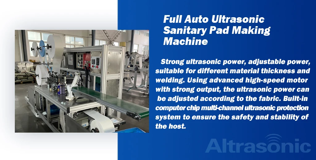 Manufacturing Underwear Sanitary Napkins Semi Automatic Ultrasonic Sanitary Pads Making Machine