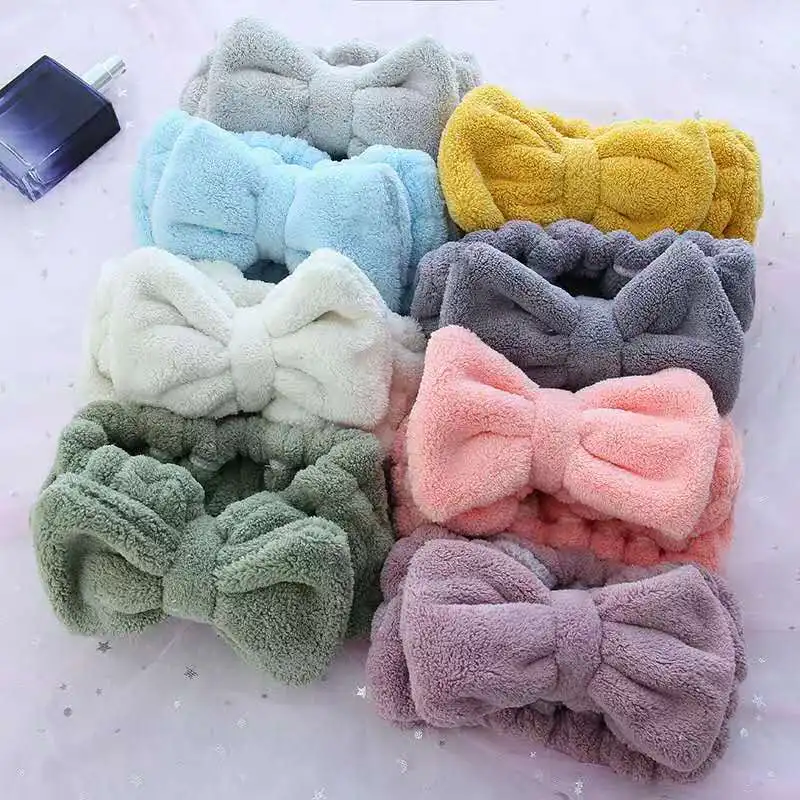 Повязка для волос из кораллового флиса