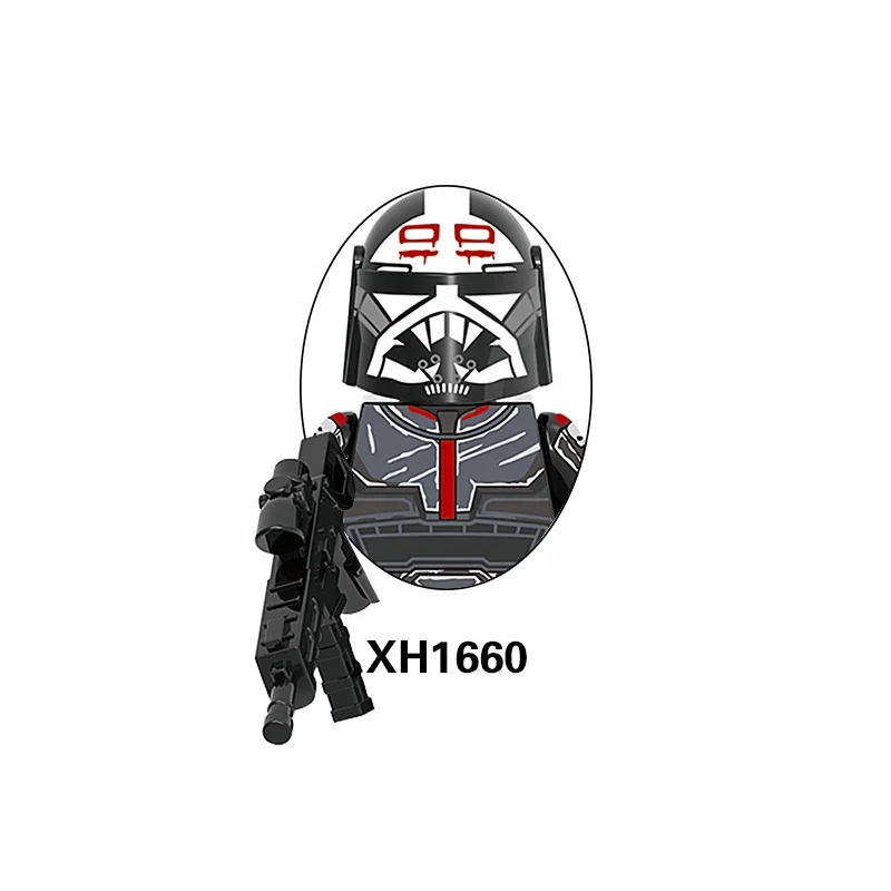 SW Space Wars The Bad Batch Incinerator Stormtrooper Clone Force 99 Wrecker Hunter Trooper Building Block Figure Toy Brick X0307