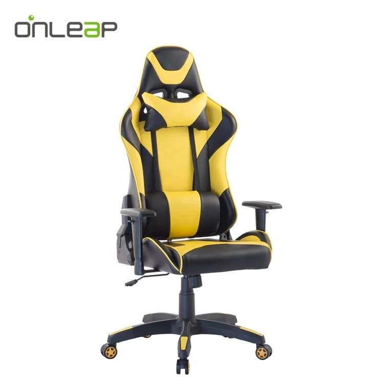 Желтый офисный игровой стул ONLEAP