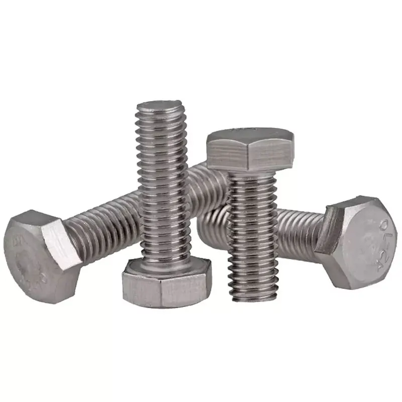 All Size Custom Stainless Steel AISI 304 316 316L Hex Bolt DIN933 DIN931Drywall Screw Stud Bolts