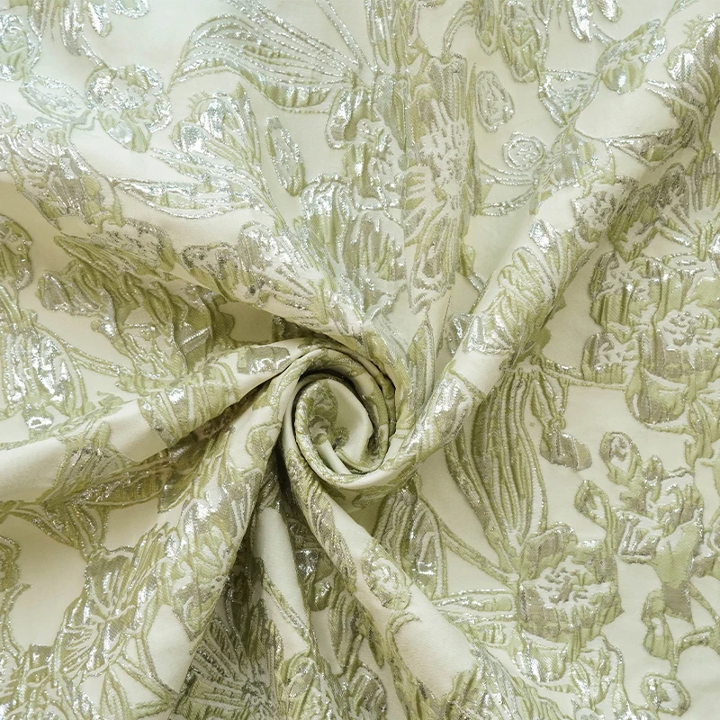 2023 Hot Sale Oil Painting Floral European American Jacquard Brocade Fabric For Women Dresses