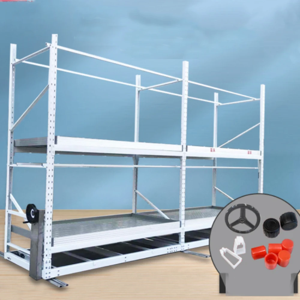 Greenhouse Microgreen Growing Racks Ebb and Flow Multi Layer Grow Racks 3M Agriculture Vertical Grow Rack System