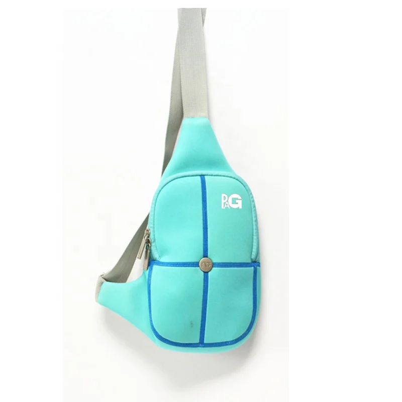 customized logo bag straps shoulder neoprene crossbody bag Sling crossbody bag backpack for men and women