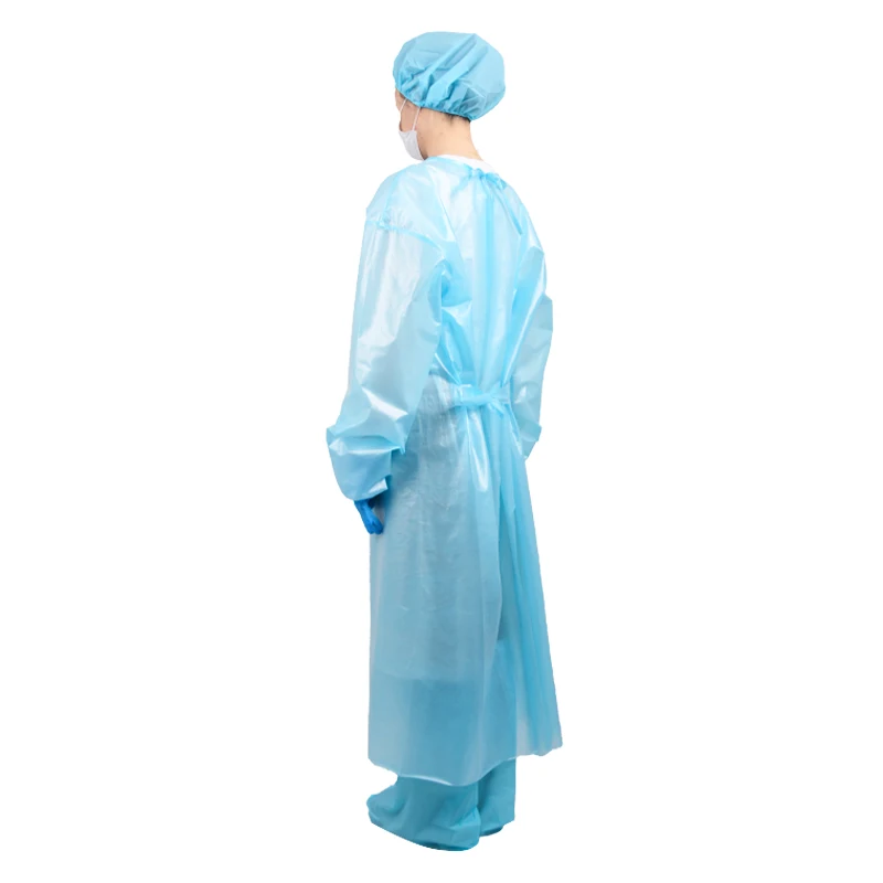 Waterproof Disposable Isolation Gown Lab Coveralls Lightweight Workwear Disposable Isolation Apron