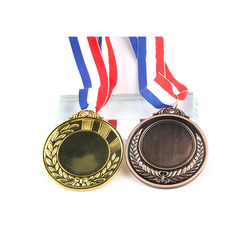 KaiMai medal manufacturer custom metal flat sublimation blank award medal with print new design pictures medal ribbon
