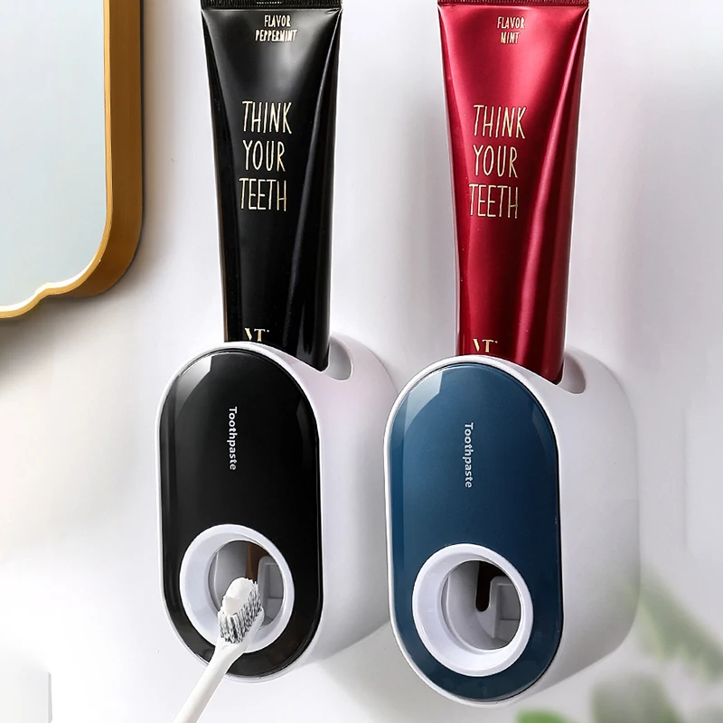 Оптовая Продажа Настенный Hand Free автоматический многофункциональный для ванной комнаты, дозатор для зубной пасты для детей