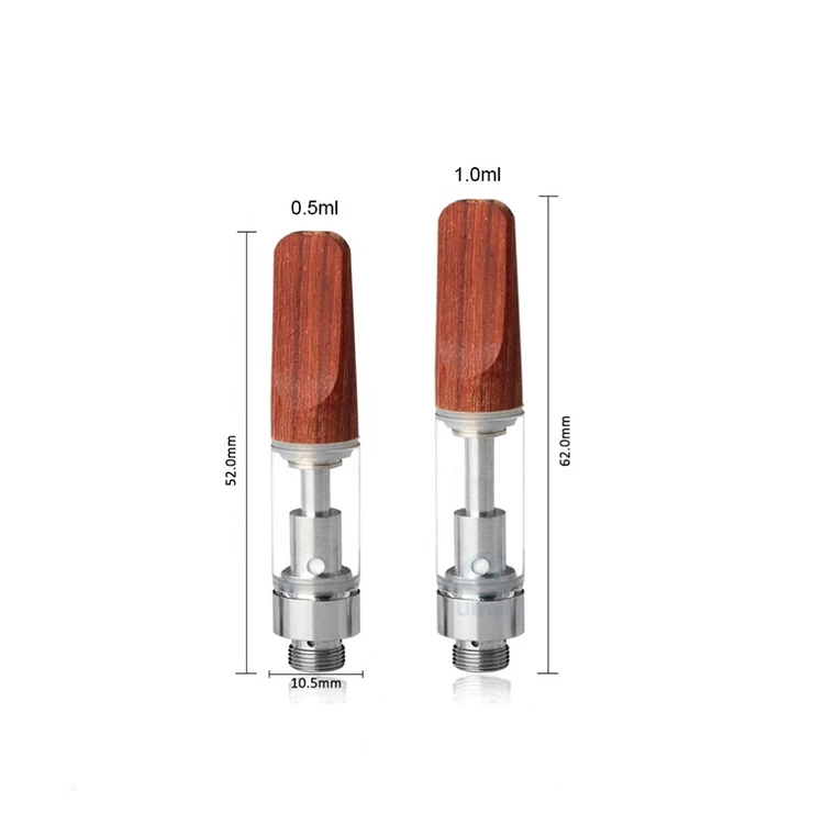 premium quality 510 thread 0.5/1ml cbd oil cartridge ceramic mouthpiece empty glass 0.5ml vape