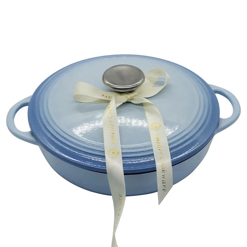 Factory Promotion Round Enameled Cast Iron Dutch Oven Pot