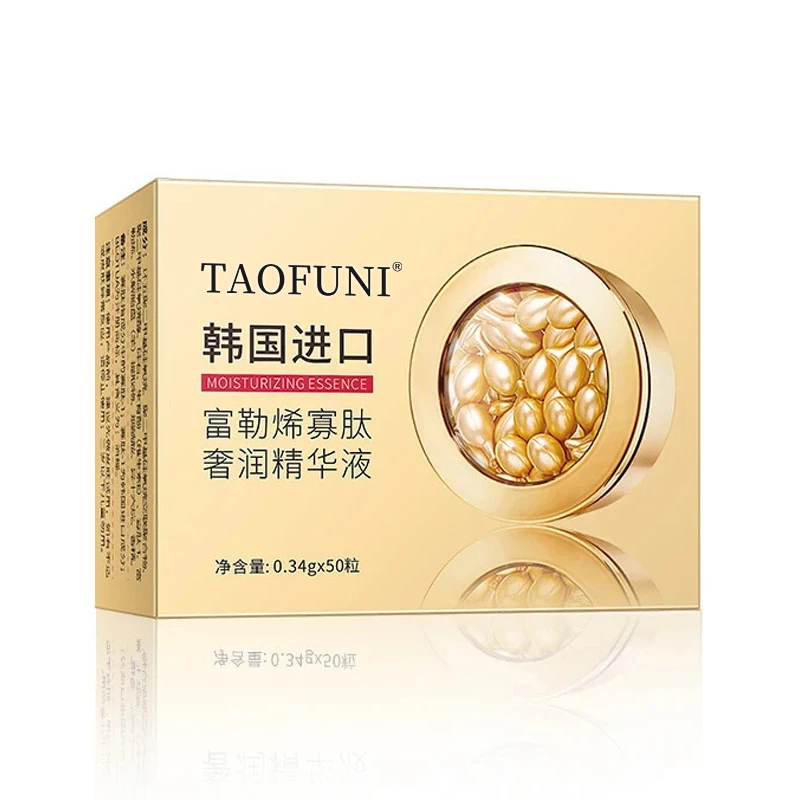 fullerene facial serum capsule moisturizing hydrating and nourishing the skin firming smoothing the skin whitening and lighting