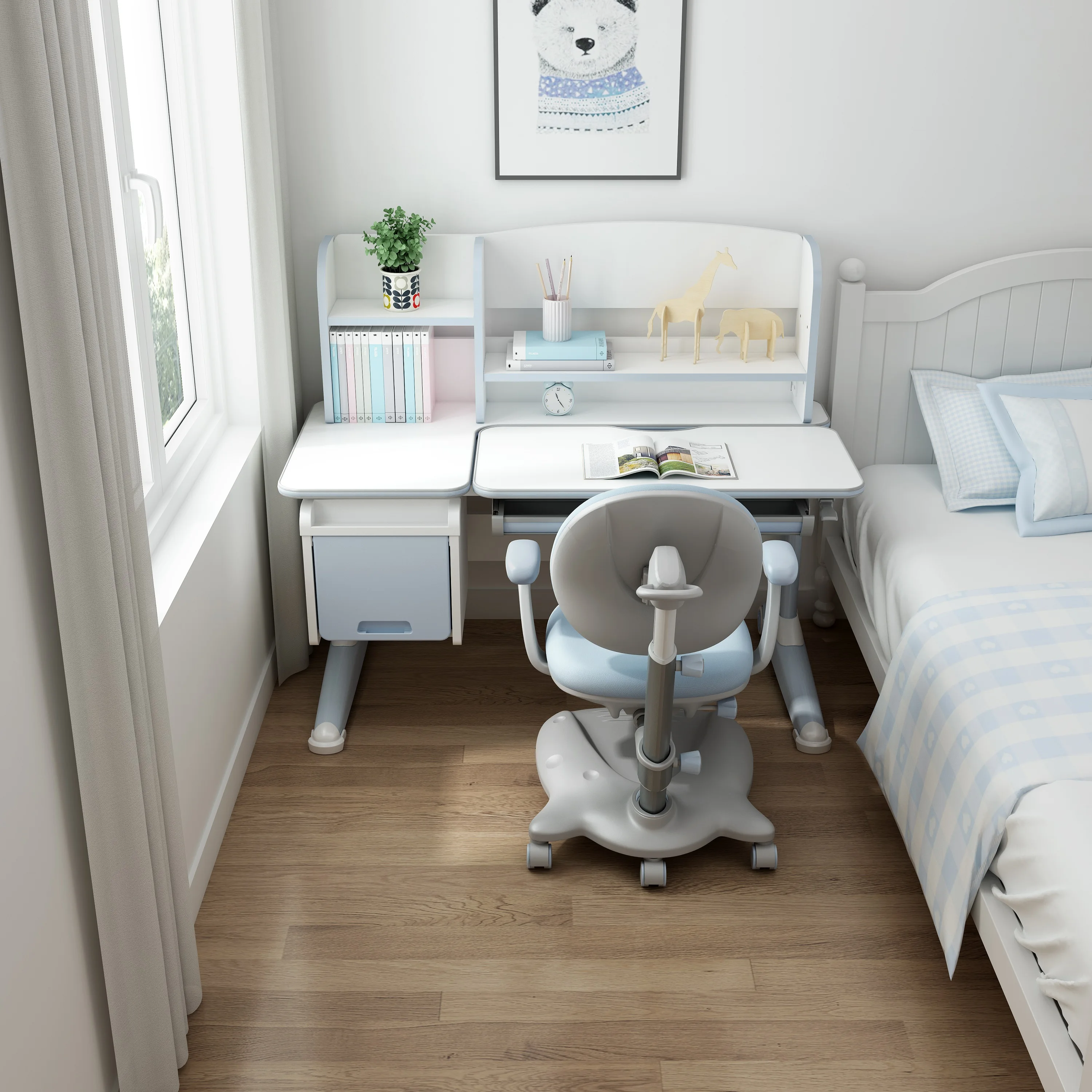 2020 SIHOO cheap price Children Study Table And Chair kid furniture set