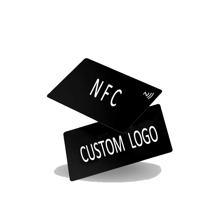 Digital Printing custom logo printing transparent blank digital programmable metal nfc contact business art card