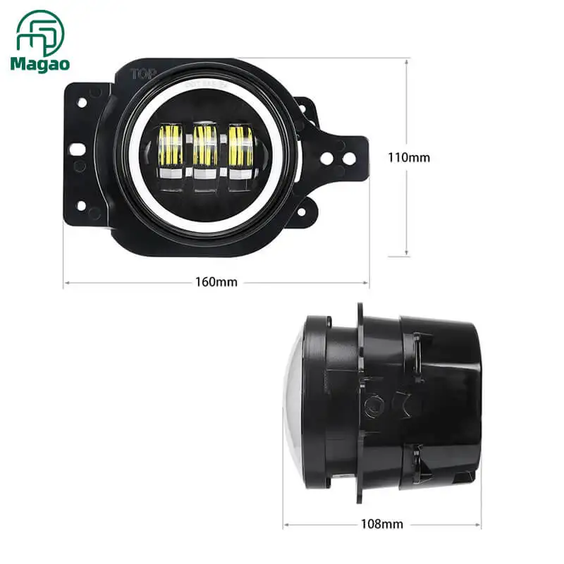 
Magao 4 Inch Led Fog Lights 12v 24v Universal Auto Car Fog Lights with DRL Turn Signal Fog Lamp 