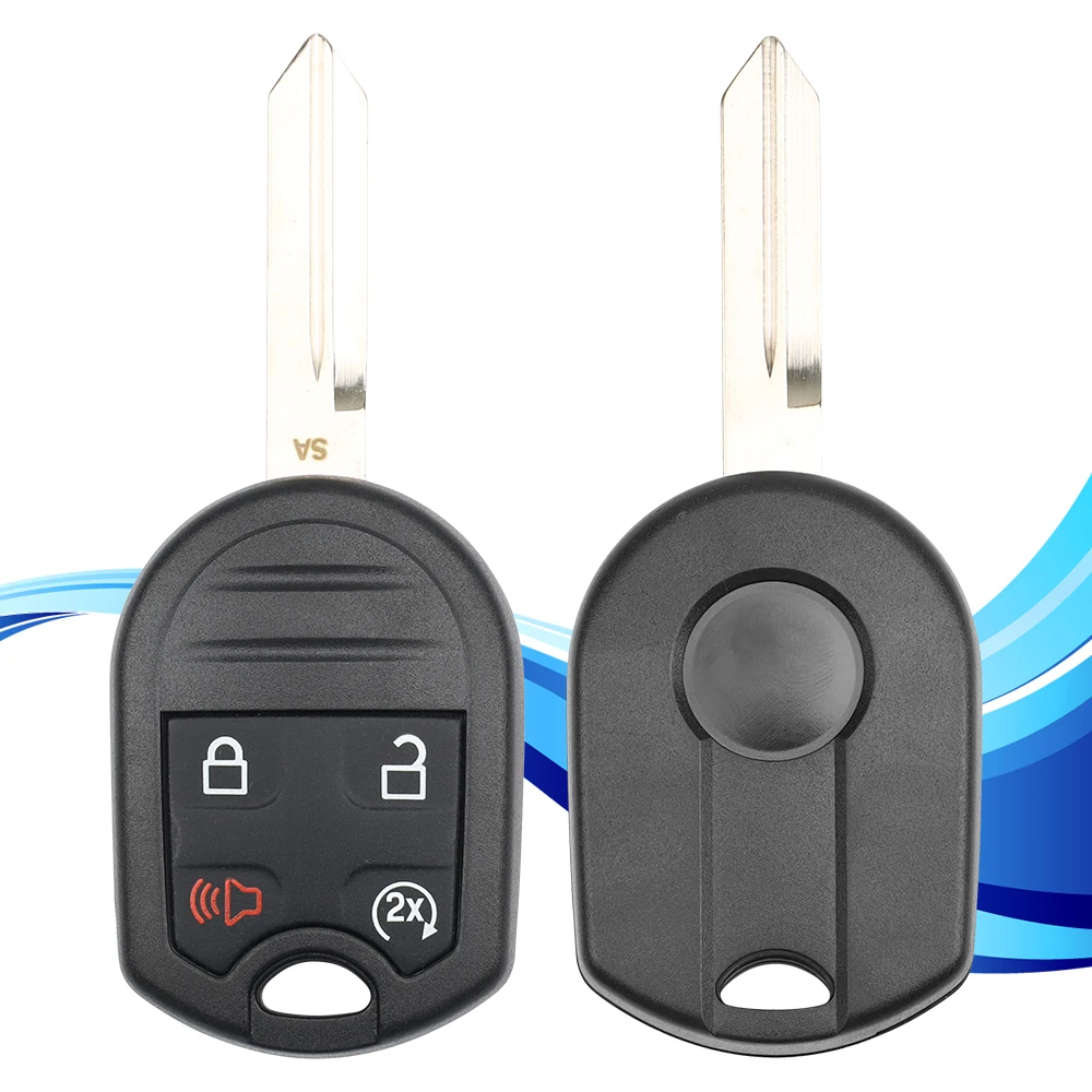 MS 3+1Button Car Remote Key FCCID CWTWB1U793 315MHZ with 4D63CHIP for Ford Edge Escape START Vehicle Replacement Blank Fob