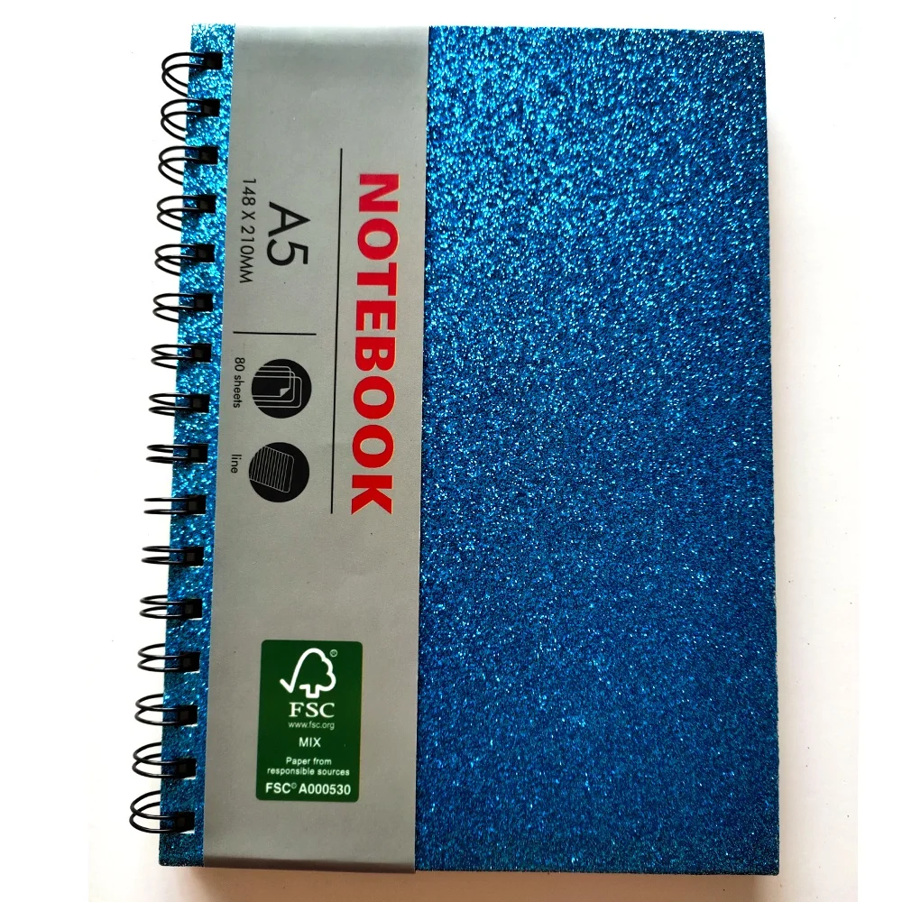 
A5 Glitter bling spiral notebook 2021 planner journal notebook stationery school supplies office supplies diary agenda custom 