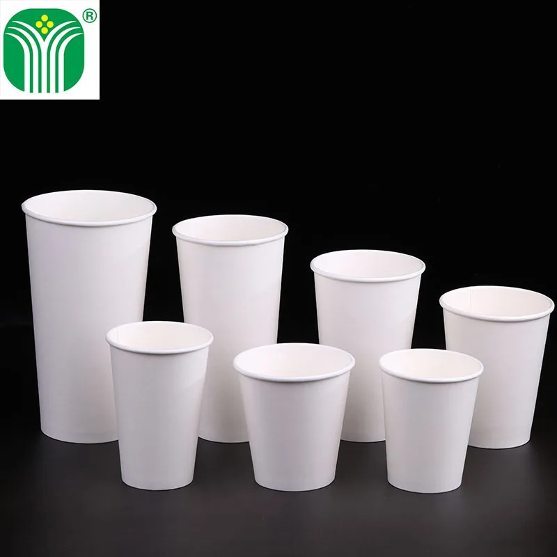 Source Factory Logo Custom HOT DRINK PAPER Cup commercial reception drinking water office commonly used single-layer Cup