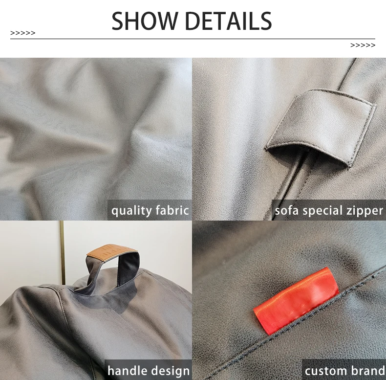 Factory Direct Wholesale Supply Bean Bag Sofa Chair Waterproof Bedroom Corner Couch Cover Living Room Recliner Beanbag Lounger