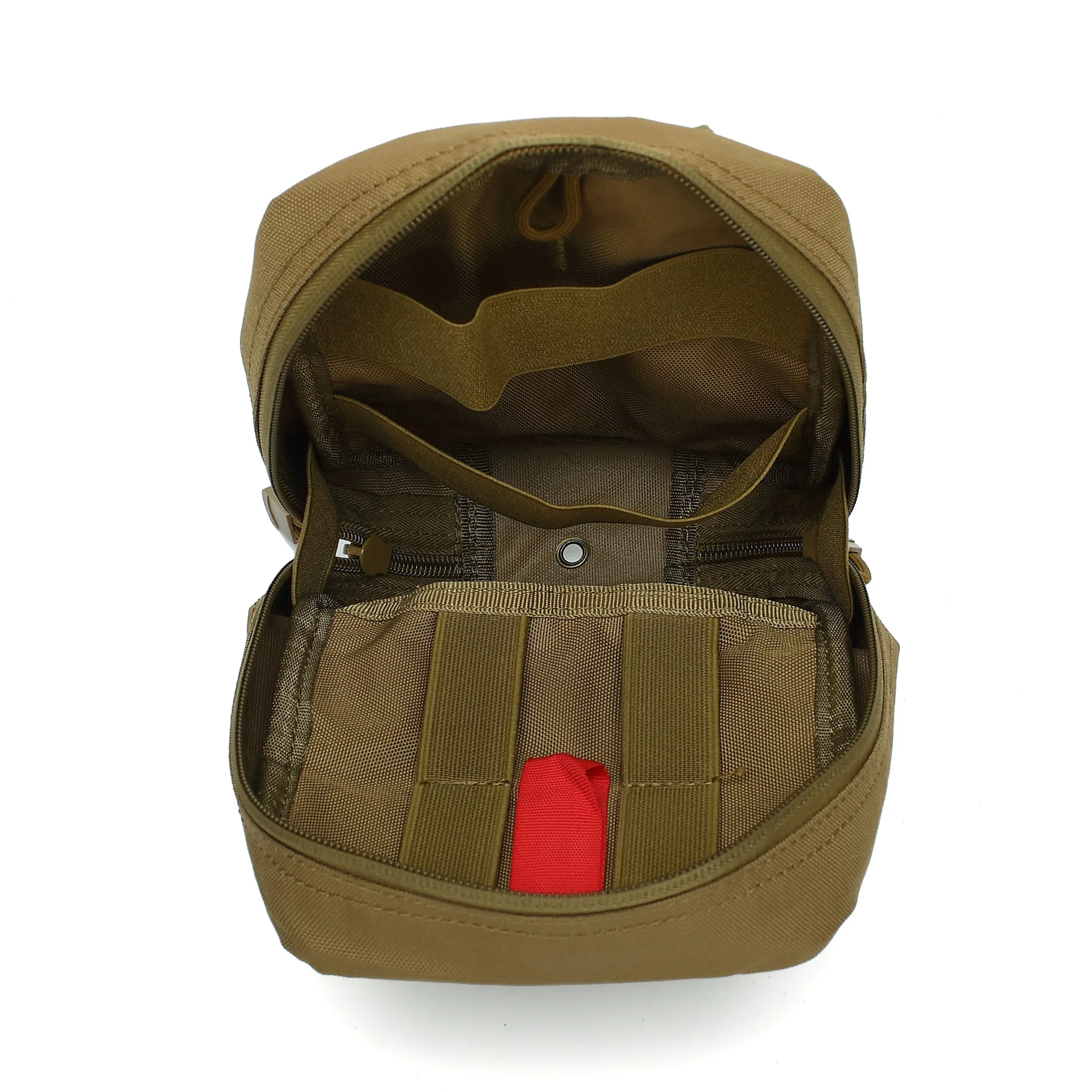 Ready to ship medical IFAK pouch Olive green molle pouch 900D polyester wholesale first aid kit pouch for emergency aid