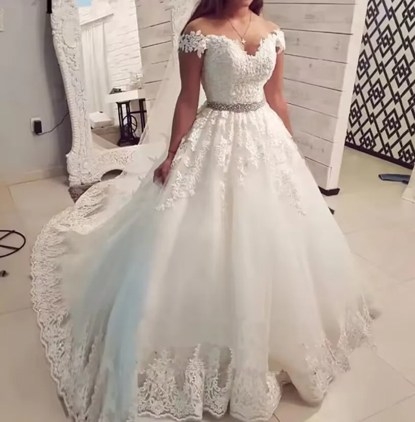 2024 New Spring Mid-length Sleeves Noble White Elegant Mid-waist A-line V-neck Chinese Short Style Bride Wedding Dresses