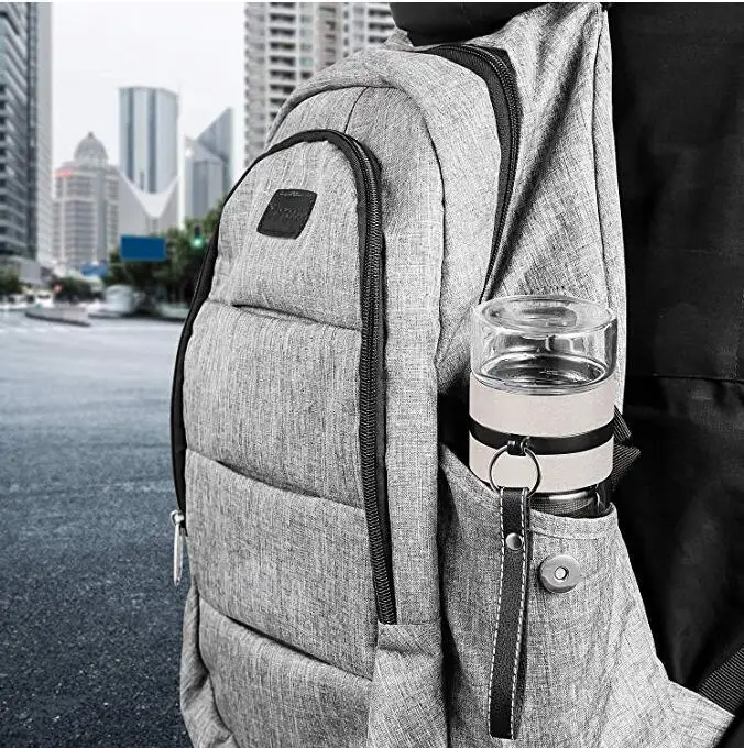 Glass Water Bottle Tea Infuser Bottle Double Wall Drinking Bottle