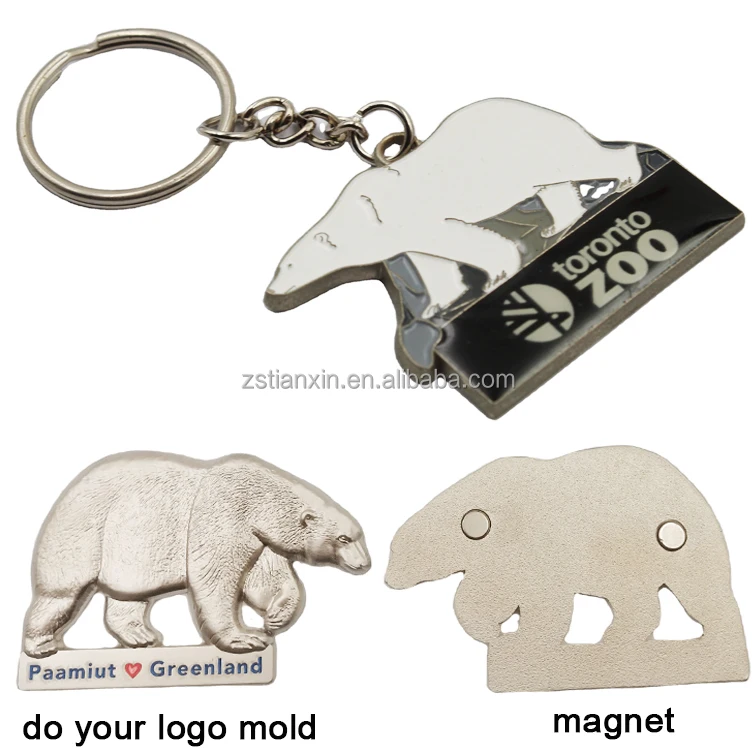 Zoo Souvenirs for Greenland Polar Bear Fridge Magnet