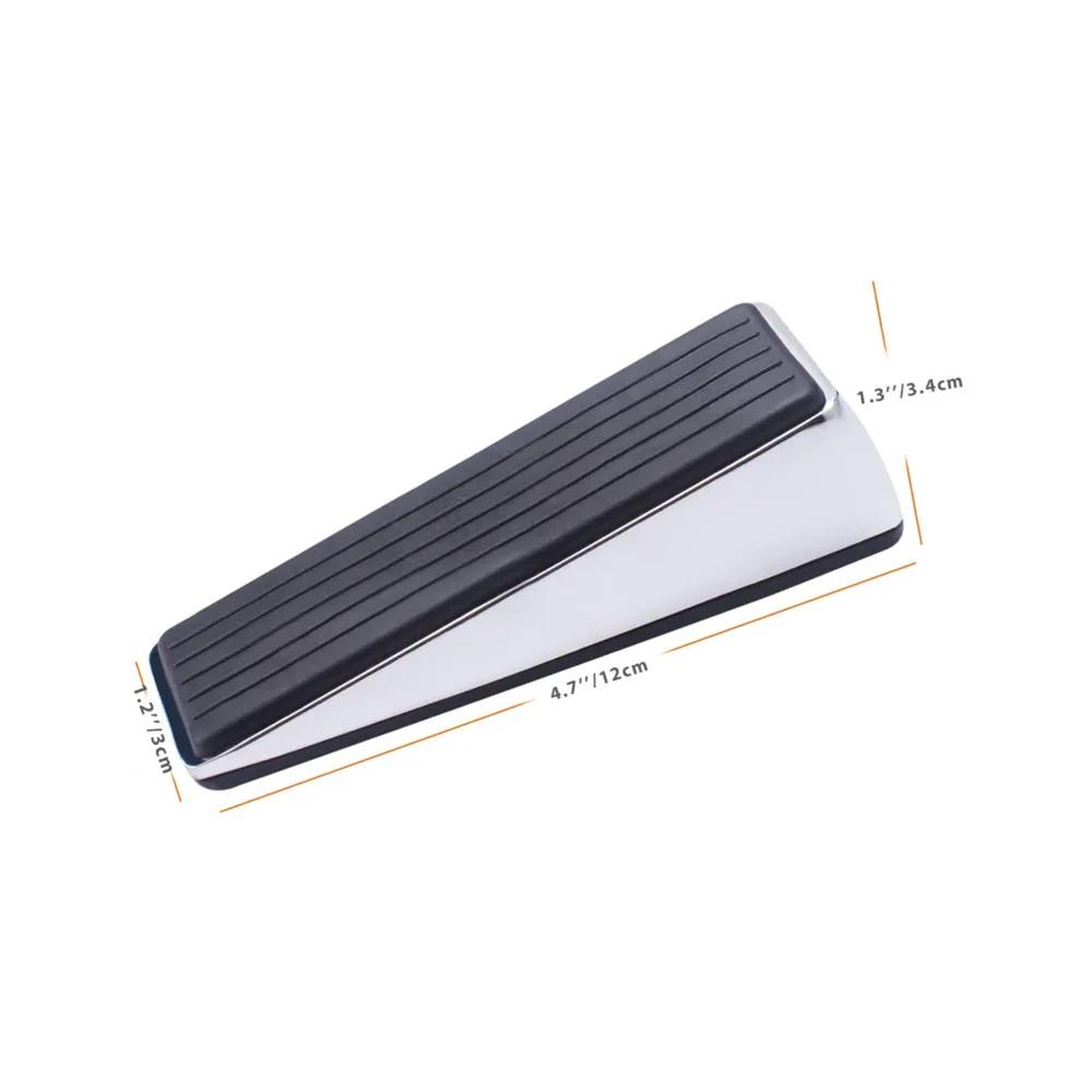 Premium Rubber Metal Door Stop Heavy Door Stopper Wedge Stopper Home Improvement