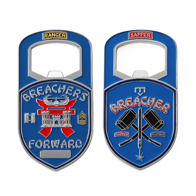 Multifunctional Metal Bar Bottle Opener Souvenir Custom Wine Opener Soft Enamel Bottle Opener with Magnet