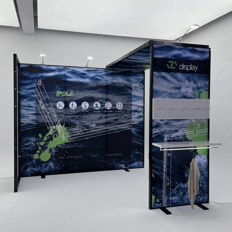 Простая установка, многоразовое выставочное рекламное оборудование