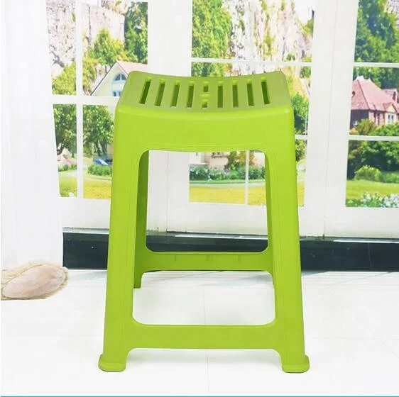 Breathable Plastic Square Stackable Plastic Stool Plastic bath Stool