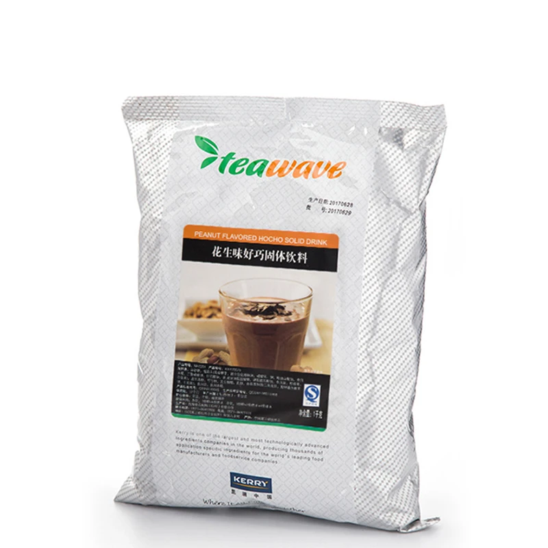 Peanut taste good Qiao solid drink two in one milk tea shop coffee raw material 1000g