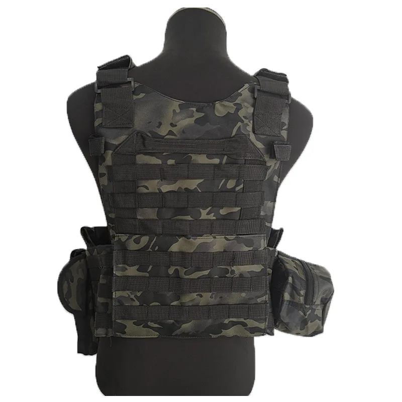 Tactical Lightweight Adjustable Outdoor Training Quick Release Plate Carrier Safety Camouflage Molle 6094Tactical Vest