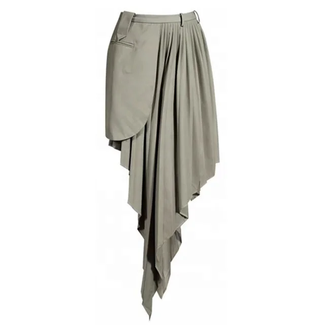 Elegant Pleated Set Dress Casual and Versatile Customizable Large Size Fabric Color Choice