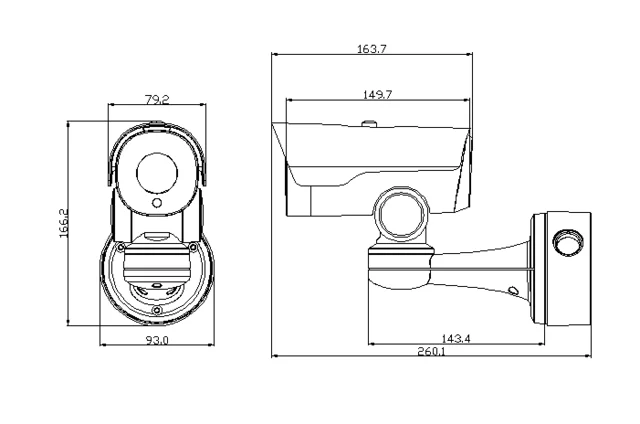 
PTZ Mini IP Camera Bullet 12x Zoom IP PTZ Camera Housing 