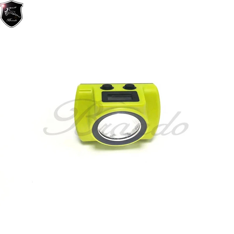 Magnetic attraction charging OLED display 15000 lux lamparas mineras rechargeable mining headlamp cordless miner cap lamp KL6-D