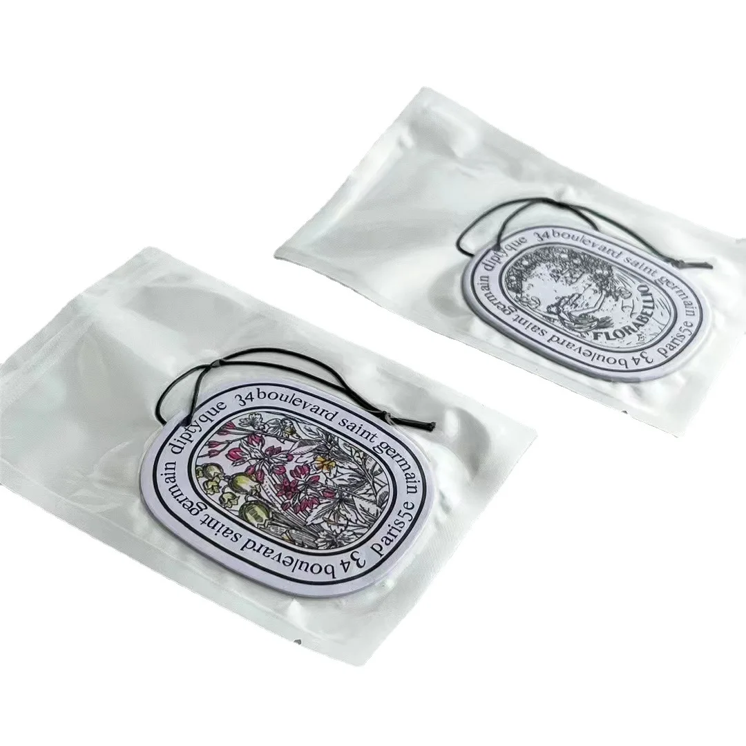 Custom Long Lasting Wardrobe Air Freshener Diffuser Car Fragrance Card Hanging Paper Perfume Fragrance Card