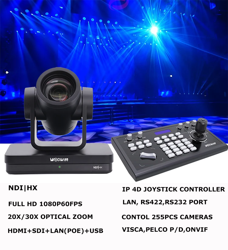 WODWIN NDI | HX PTZ камера 30X HD SDI видео профессиональная IP оборудование для видеоконференций