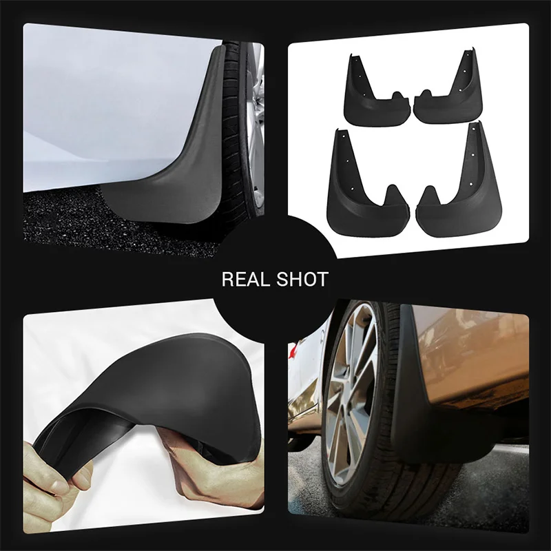 4pcs Fender Car Mud Flaps Splash Guard Fenders for Front or Rear Tires
