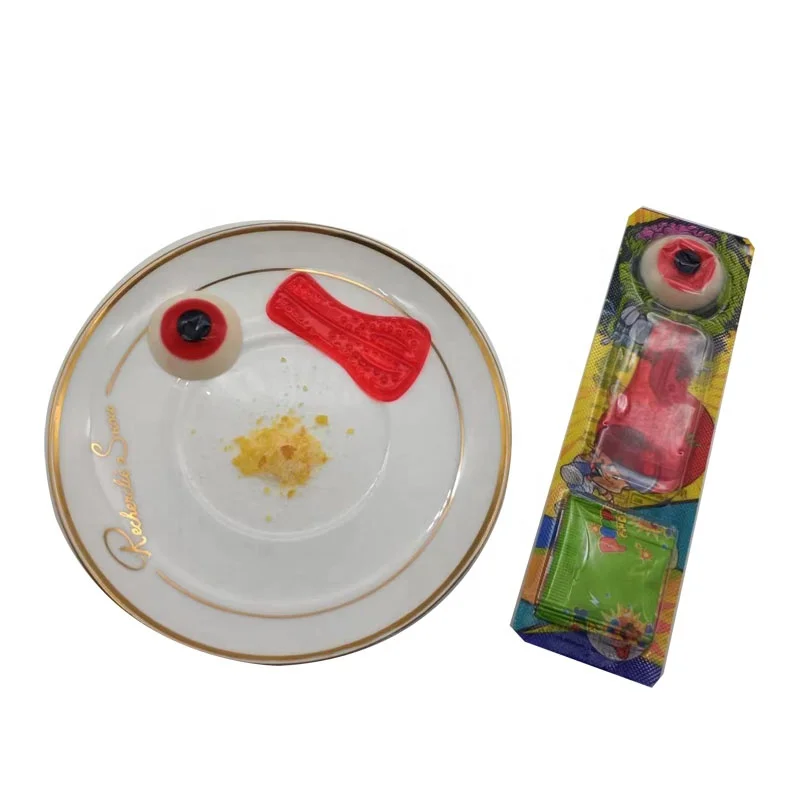 New Arrival Gummy Candy Eye Ball Shape Foot Shape with Popping Candy for Kds
