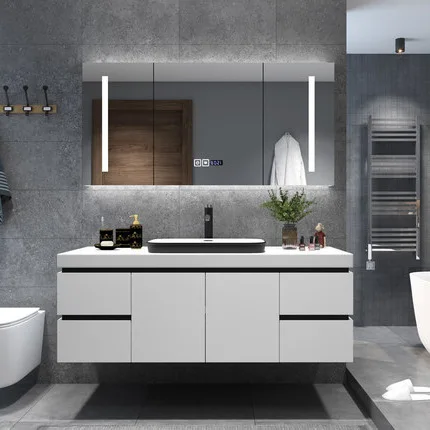 bathroom vanities rock stone marble top waterproof bathroom cabinet