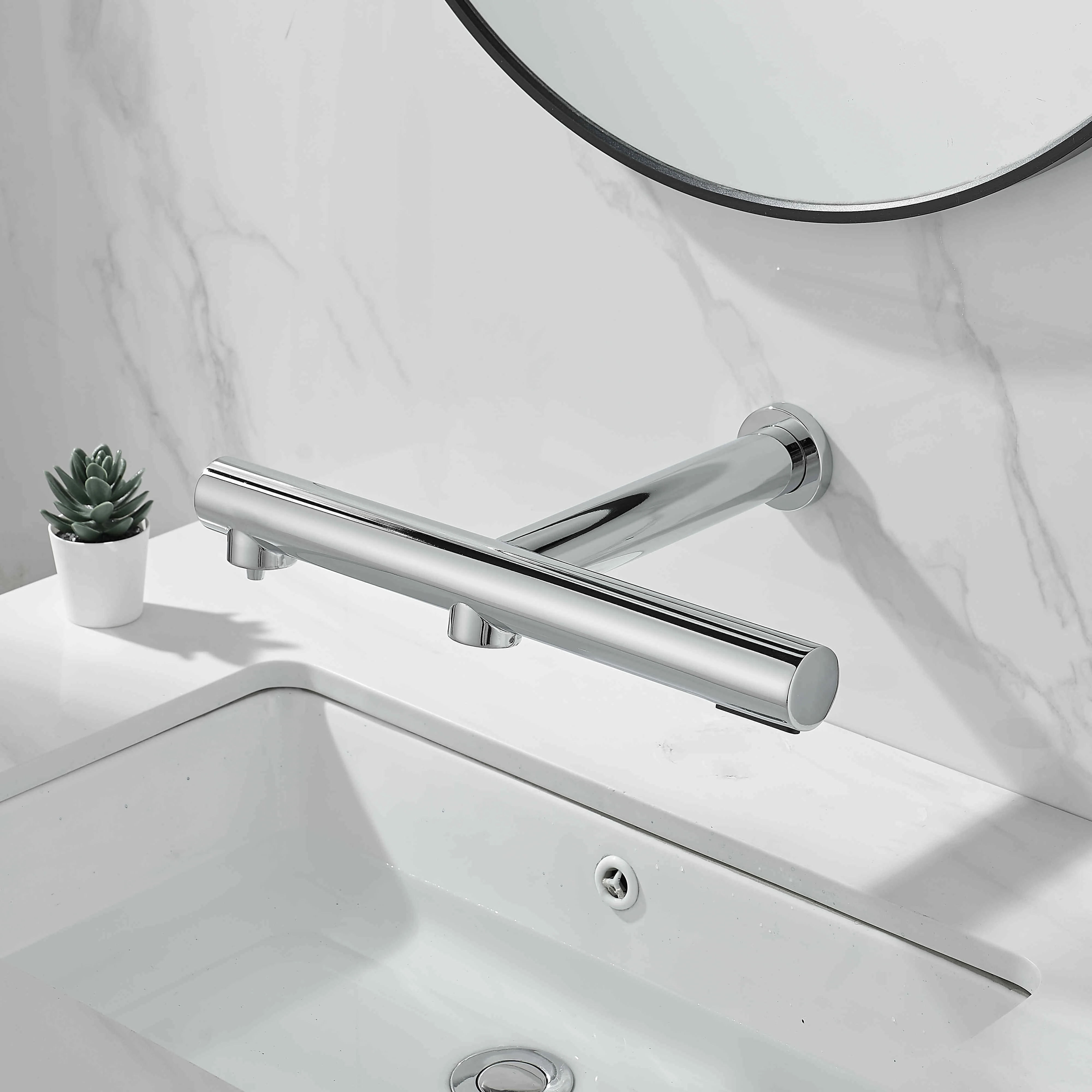 3 в 1 автоматический латунный материал кран и воздушный кран сушилка для рук для ванной комнаты