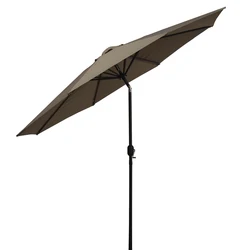 Manufacture Outdoor Garden Courtyard Leisure Sunshade  Sunscreen Hand Folded Telescopic Pillar Sun Umbrella