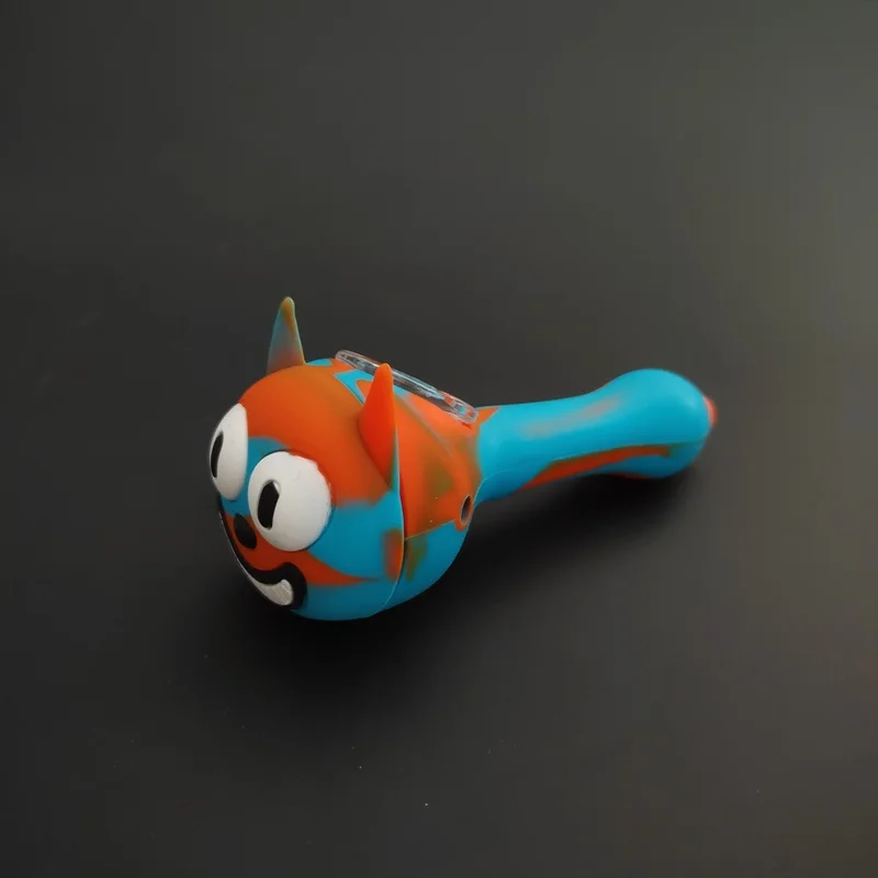 Multicolor Cat Modeling Smoking Accessories Tobacco Silicone Smoking Pipe