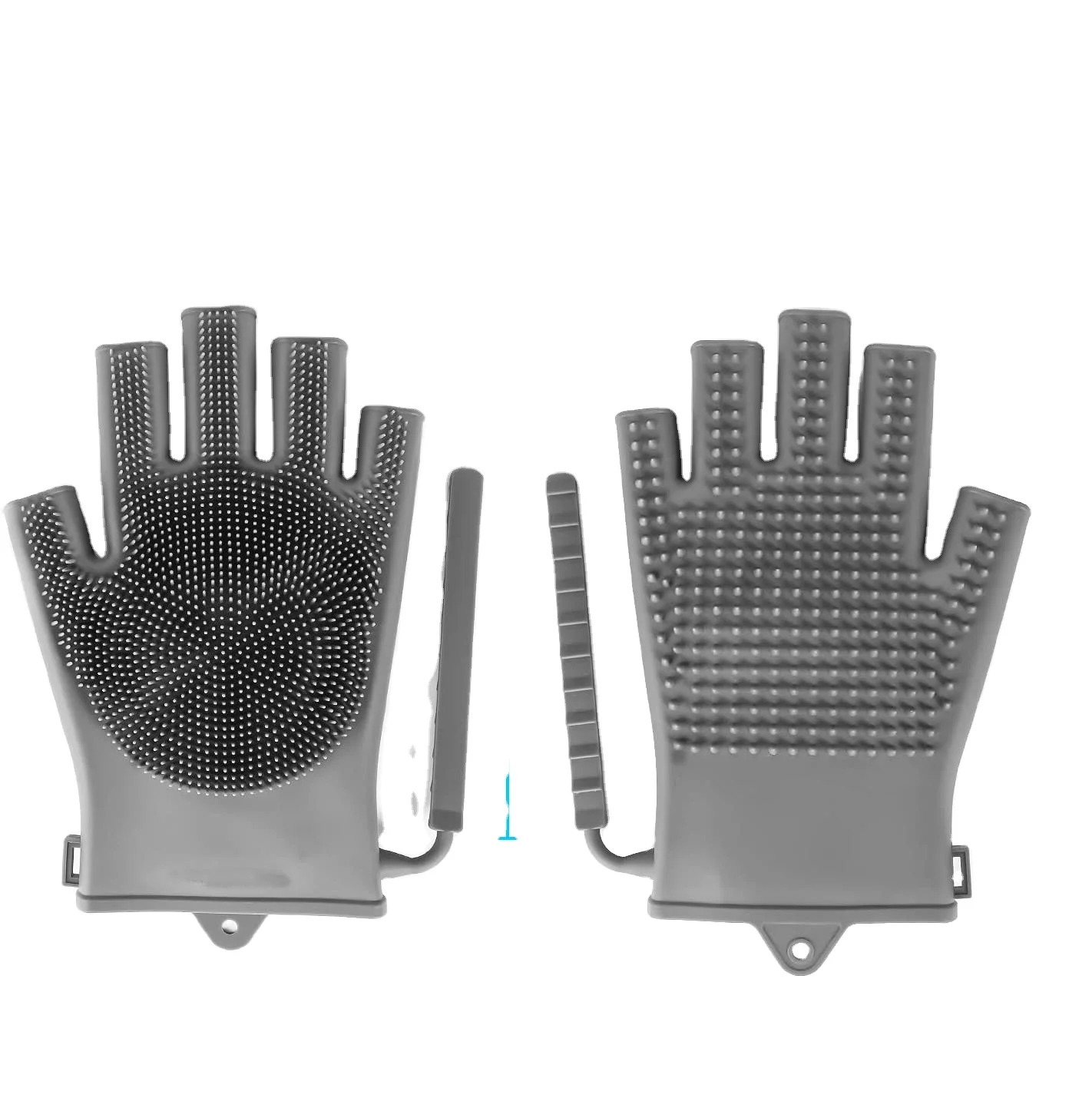 2023 New arrival easy clean soft skin silicone hair brush bathing gloves shower exfoliator bath shower glove silicone for woman