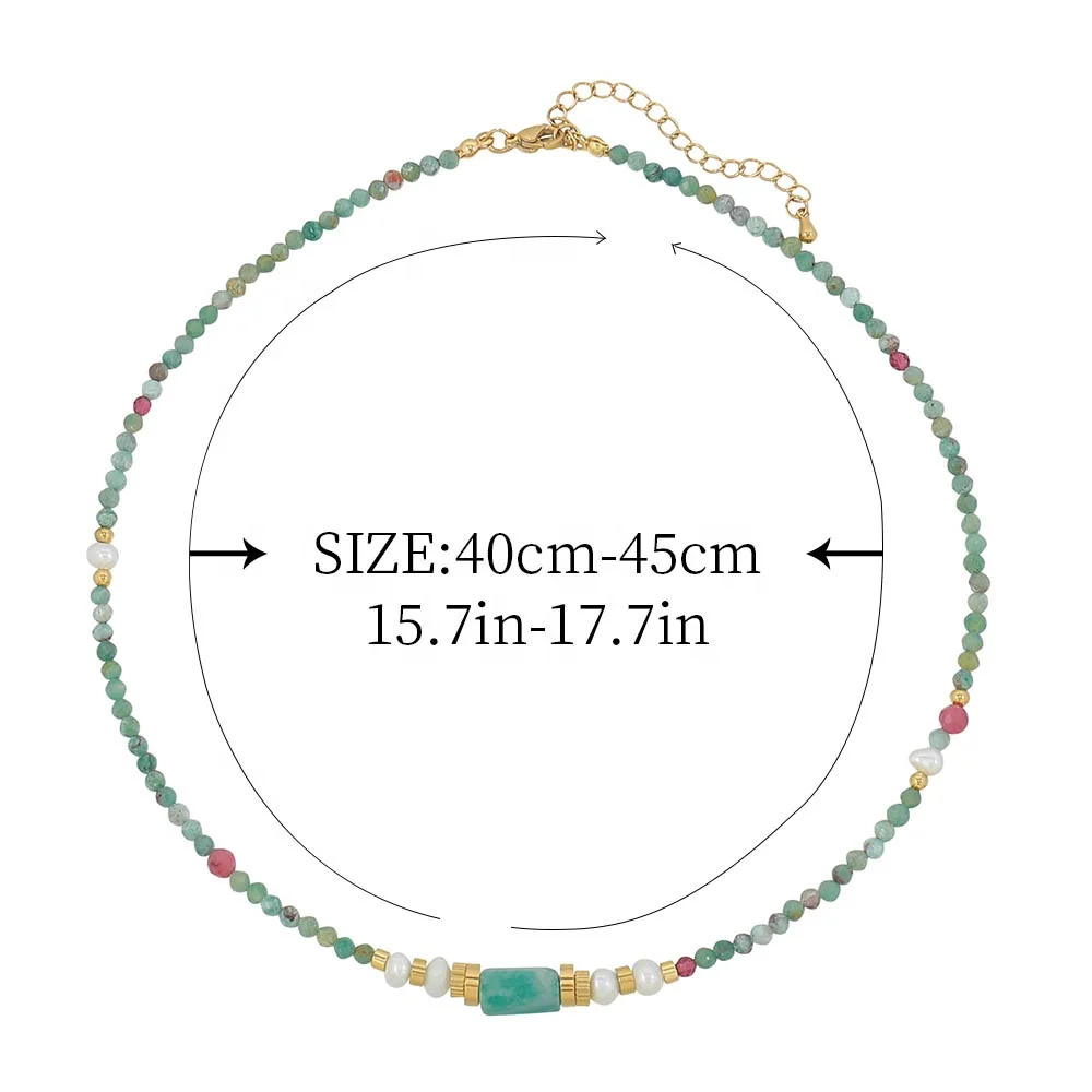 eye agate natural stone freshwater pearl natural turquoise long beaded necklace luxury jewelry, long necklaces , natural stone